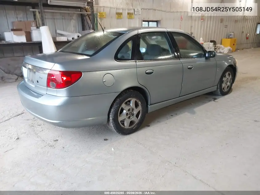 2005 Saturn L300 VIN: 1G8JD54R25Y505149 Lot: 45025285