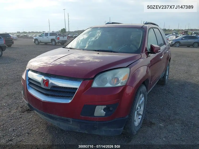 2007 Saturn Outlook Xr VIN: 5GZEV237X7J147389 Lot: 30093710
