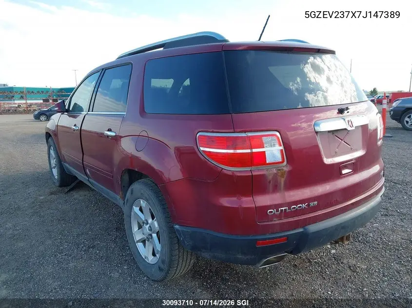 2007 Saturn Outlook Xr VIN: 5GZEV237X7J147389 Lot: 30093710