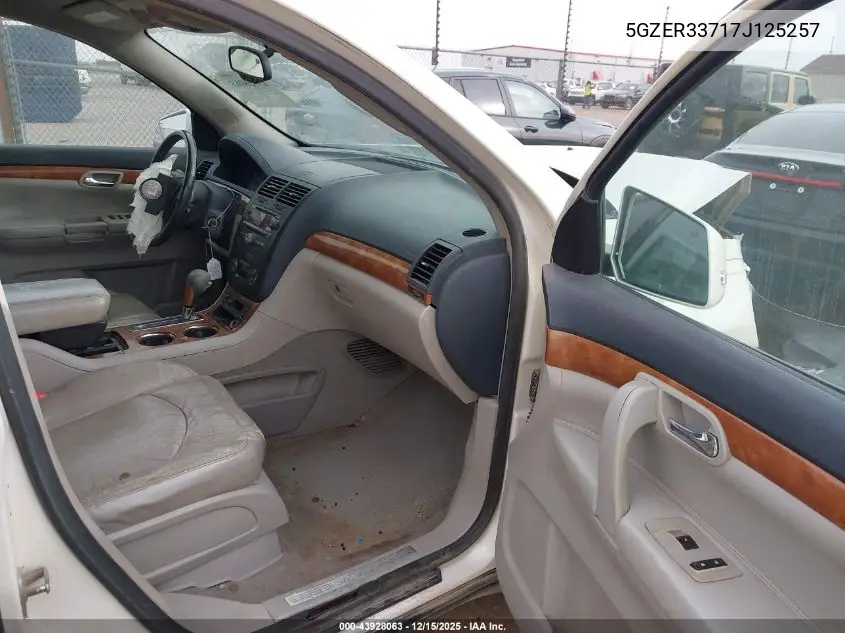 2007 Saturn Outlook Xr VIN: 5GZER33717J125257 Lot: 43928063