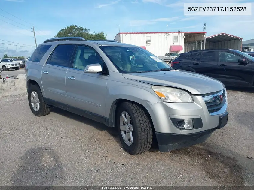 2007 Saturn Outlook Xr VIN: 5GZEV23717J152528 Lot: 45551700