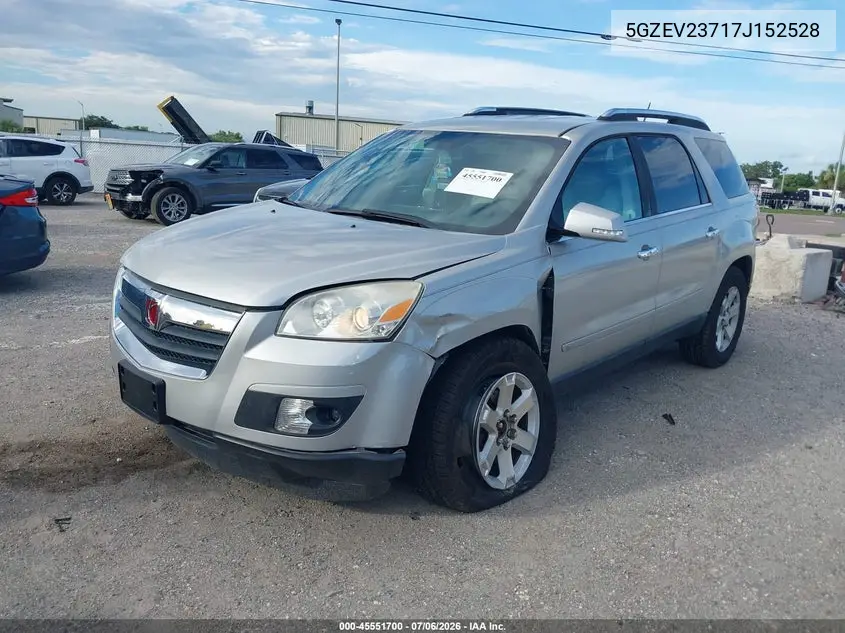 2007 Saturn Outlook Xr VIN: 5GZEV23717J152528 Lot: 45551700