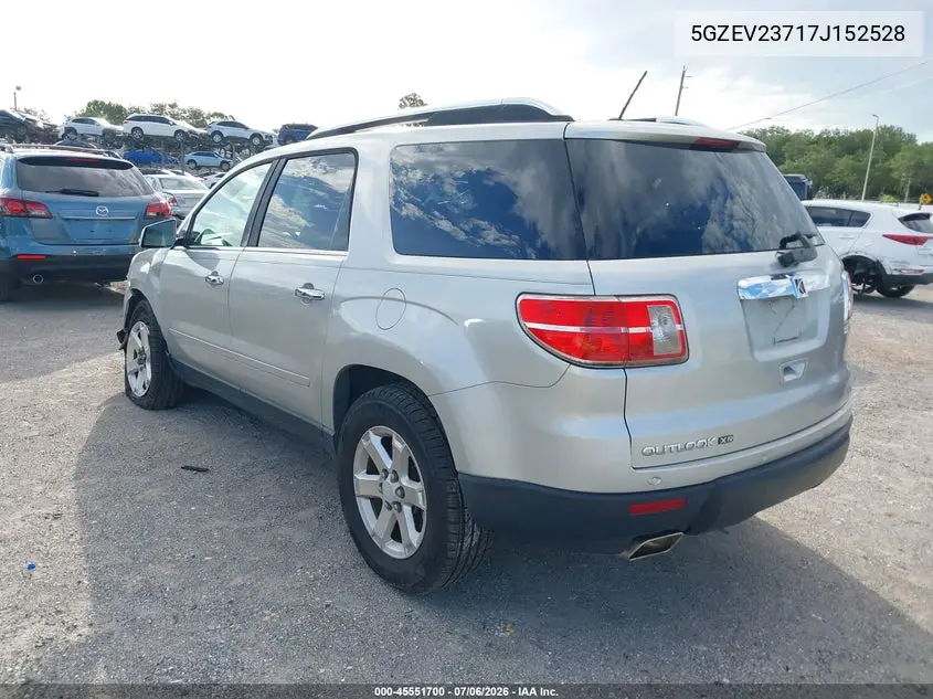 2007 Saturn Outlook Xr VIN: 5GZEV23717J152528 Lot: 45551700