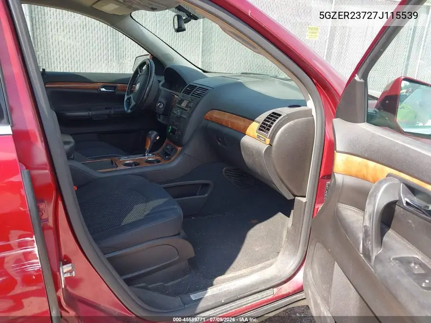 2007 Saturn Outlook Xr VIN: 5GZER23727J115539 Lot: 45589771