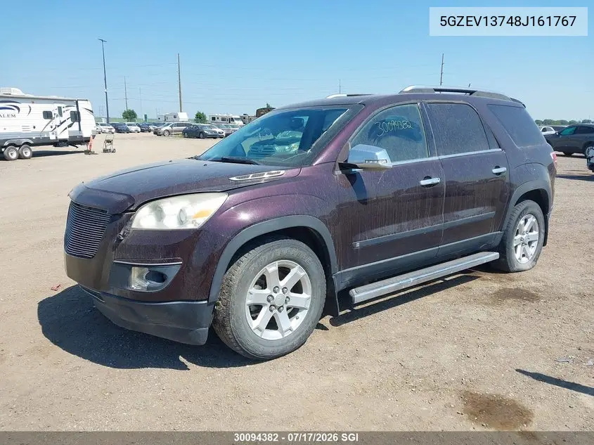 2008 Saturn Outlook Xe VIN: 5GZEV13748J161767 Lot: 30094382