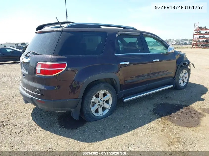 2008 Saturn Outlook Xe VIN: 5GZEV13748J161767 Lot: 30094382