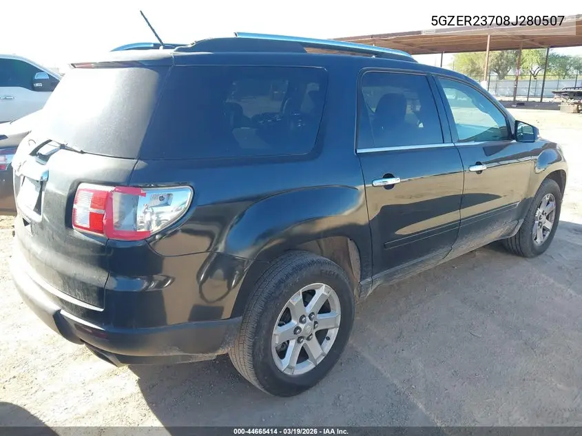 2008 Saturn Outlook Xr VIN: 5GZER23708J280507 Lot: 44665414