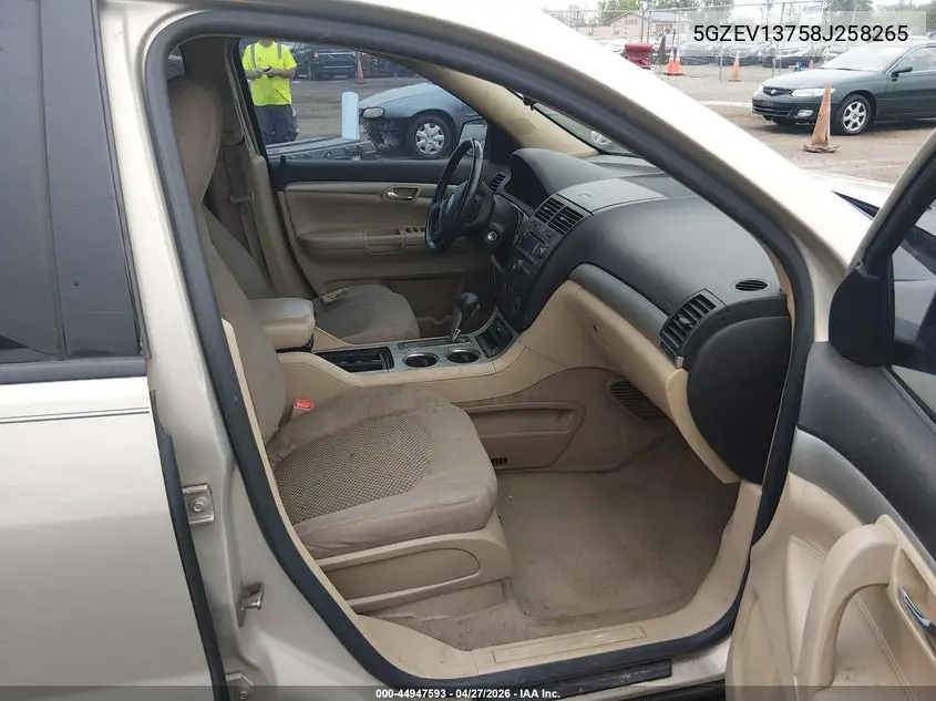 2008 Saturn Outlook Xe VIN: 5GZEV13758J258265 Lot: 44947593