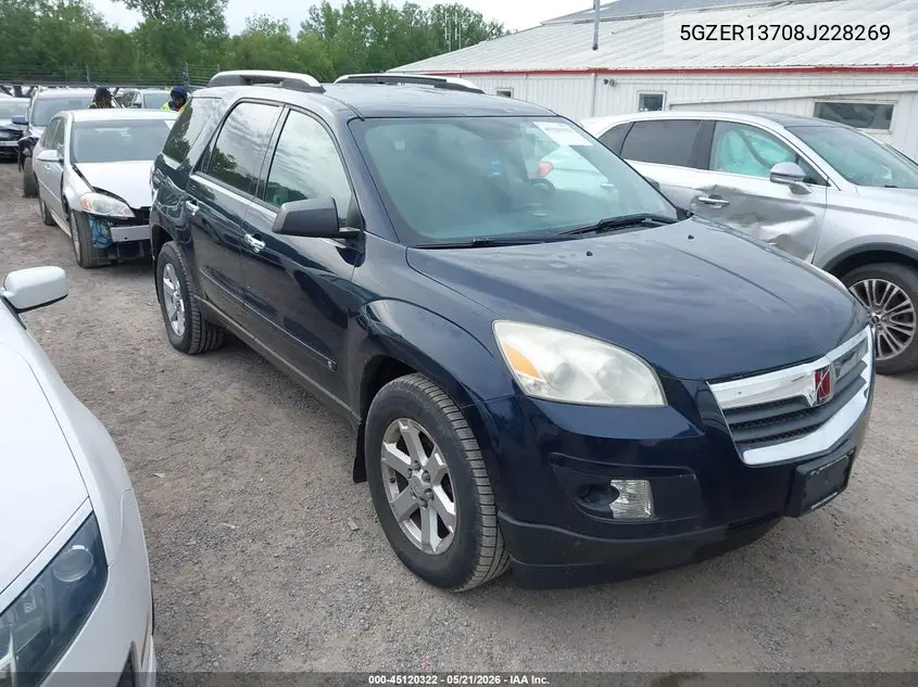 2008 Saturn Outlook Xe VIN: 5GZER13708J228269 Lot: 45120322