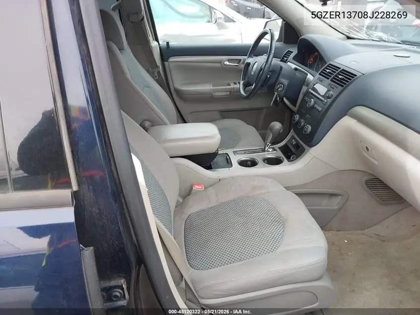 2008 Saturn Outlook Xe VIN: 5GZER13708J228269 Lot: 45120322
