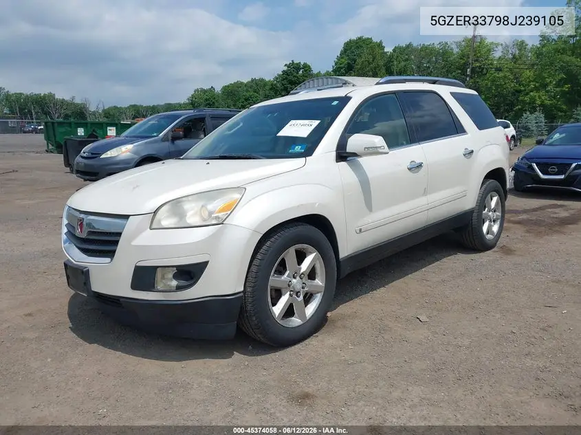 2008 Saturn Outlook Xr VIN: 5GZER33798J239105 Lot: 45374058