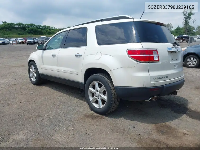 2008 Saturn Outlook Xr VIN: 5GZER33798J239105 Lot: 45374058