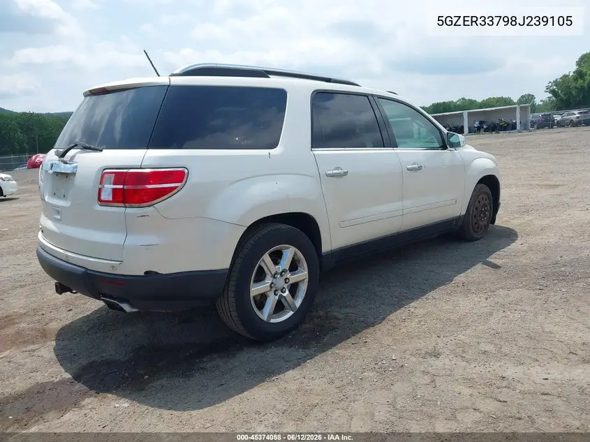 2008 Saturn Outlook Xr VIN: 5GZER33798J239105 Lot: 45374058