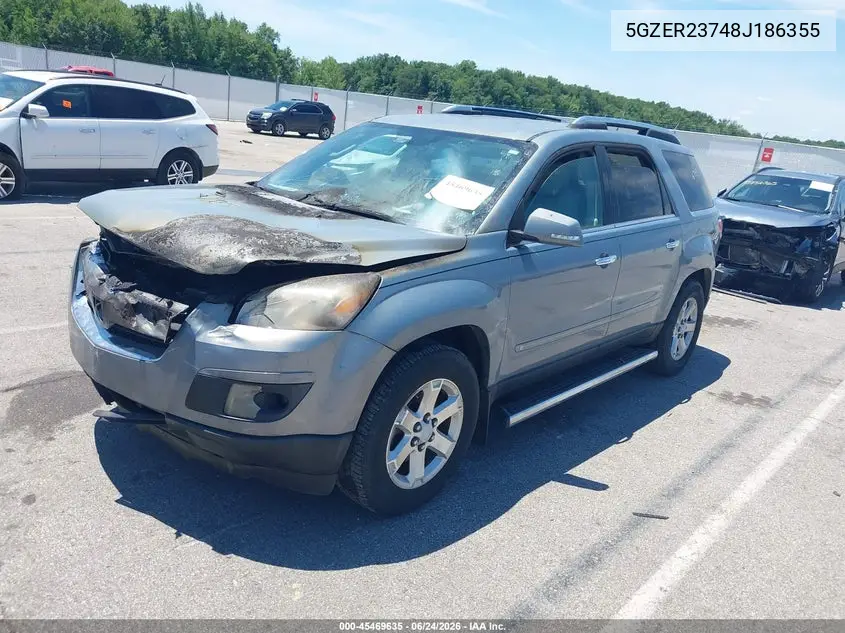 2008 Saturn Outlook Xr VIN: 5GZER23748J186355 Lot: 45469635
