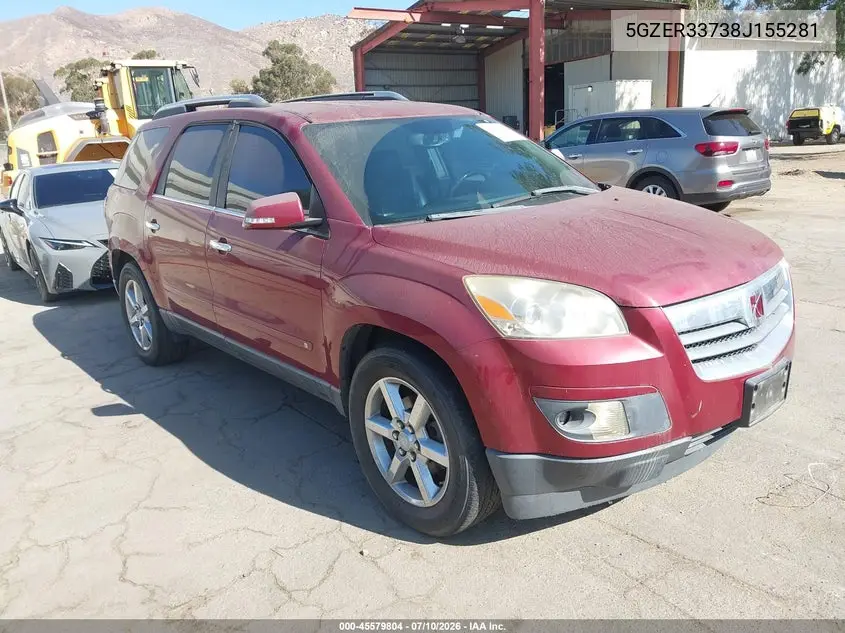 2008 Saturn Outlook Xr VIN: 5GZER33738J155281 Lot: 45579804
