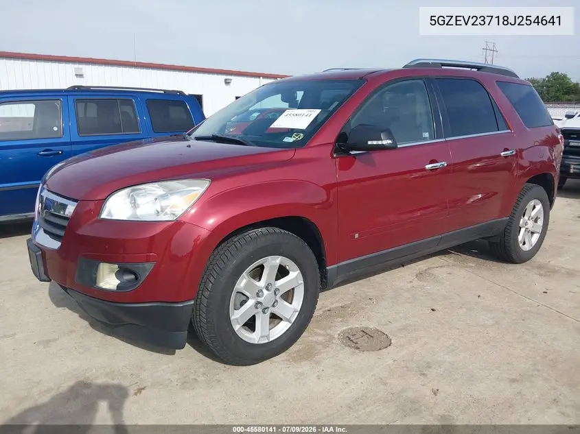 2008 Saturn Outlook Xr VIN: 5GZEV23718J254641 Lot: 45580141