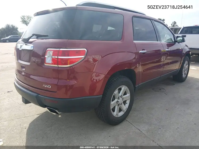 2008 Saturn Outlook Xr VIN: 5GZEV23718J254641 Lot: 45580141
