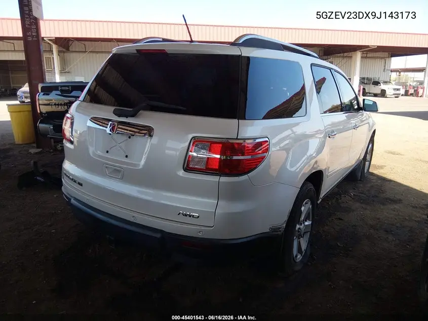 2009 Saturn Outlook Xr VIN: 5GZEV23DX9J143173 Lot: 45401543