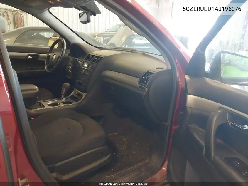 2010 Saturn Outlook Xe Premium VIN: 5GZLRUED1AJ196076 Lot: 45263422