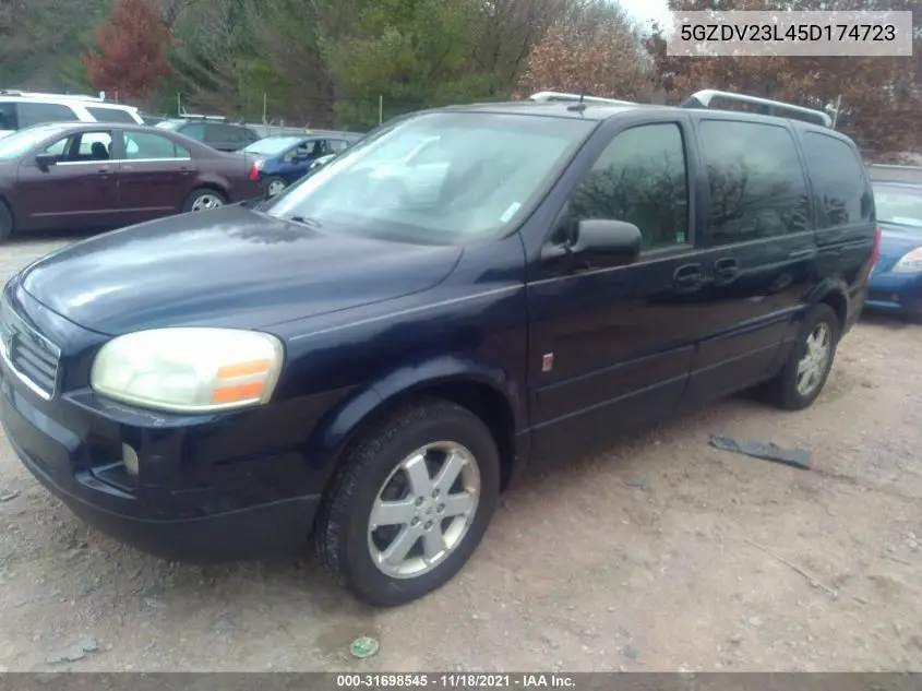 2005 Saturn Relay Fwd VIN: 5GZDV23L45D174723 Lot: 31698545