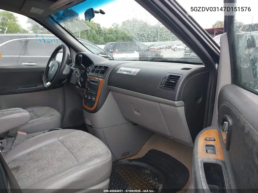 2007 Saturn Relay 2 VIN: 5GZDV03147D151576 Lot: 45564831