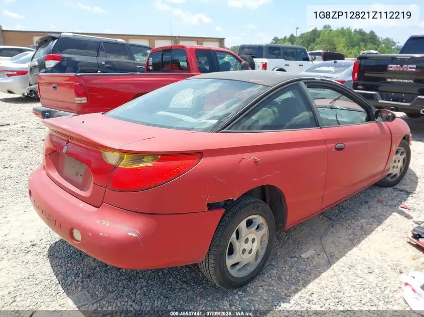 2001 Saturn Sc1 VIN: 1G8ZP12821Z112219 Lot: 45537441