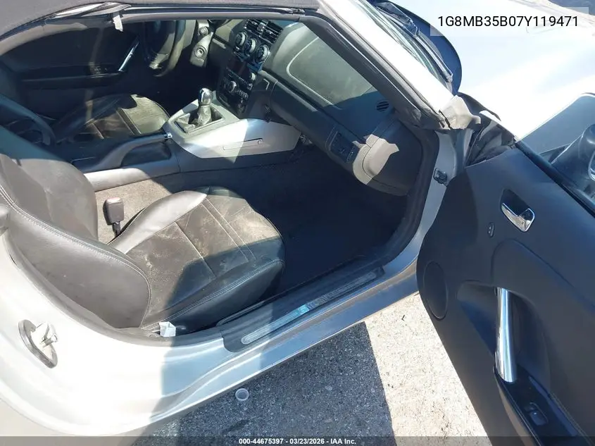 2007 Saturn Sky VIN: 1G8MB35B07Y119471 Lot: 44675397