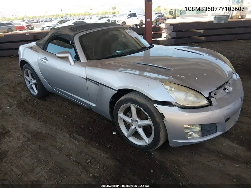 2007 Saturn Sky VIN: 1G8MB35B77Y103607 Lot: 45283581