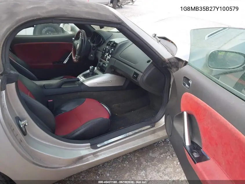 2007 Saturn Sky VIN: 1G8MB35B27Y100579 Lot: 45431160
