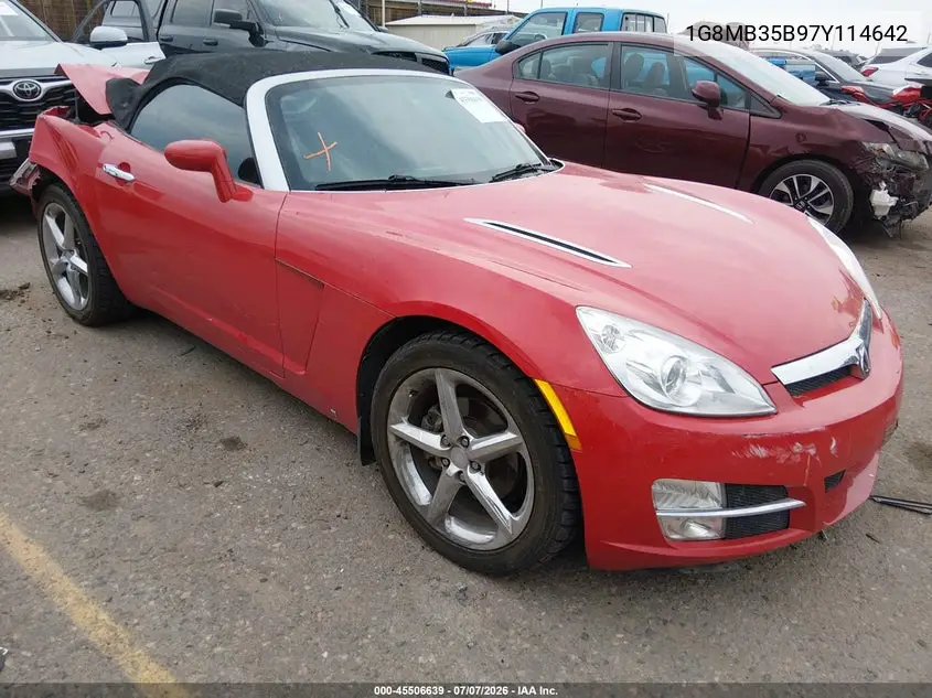 2007 Saturn Sky VIN: 1G8MB35B97Y114642 Lot: 45506639