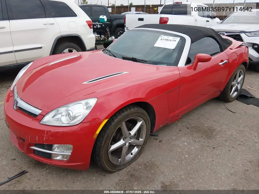 2007 Saturn Sky VIN: 1G8MB35B97Y114642 Lot: 45506639