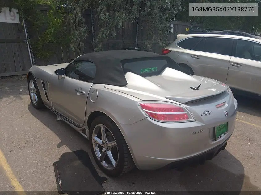 2007 Saturn Sky Red Line VIN: 1G8MG35X07Y138776 Lot: 45535909