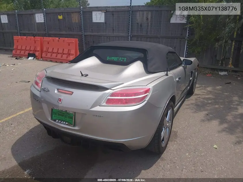 2007 Saturn Sky Red Line VIN: 1G8MG35X07Y138776 Lot: 45535909