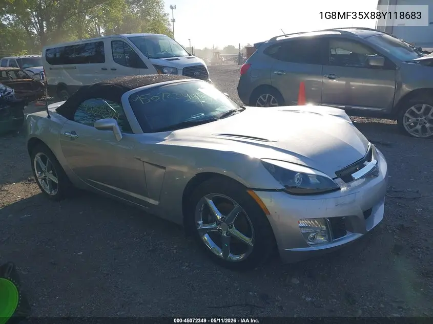 2008 Saturn Sky Red Line VIN: 1G8MF35X88Y118683 Lot: 45072349