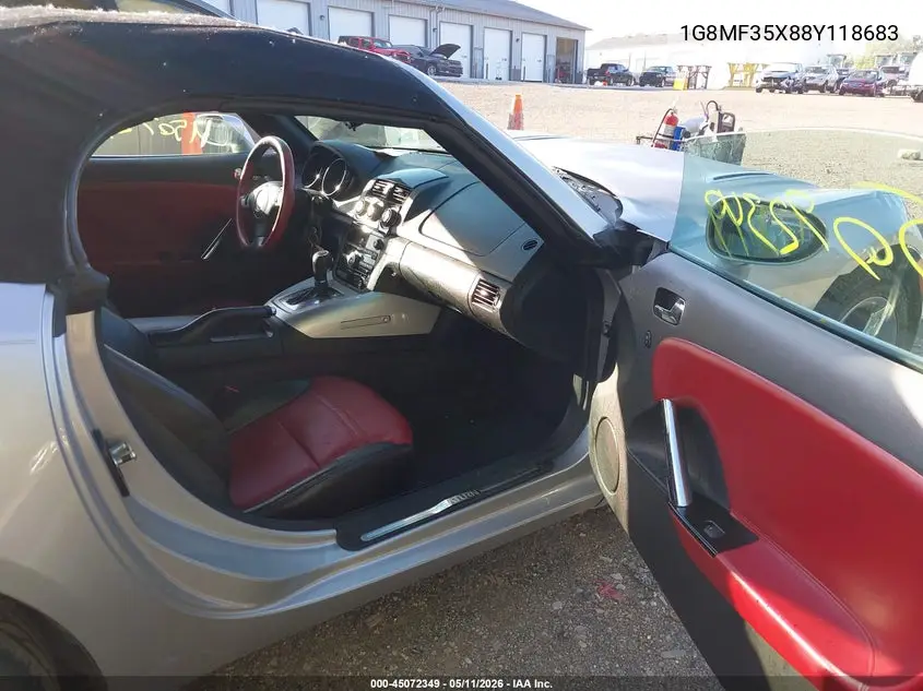 2008 Saturn Sky Red Line VIN: 1G8MF35X88Y118683 Lot: 45072349