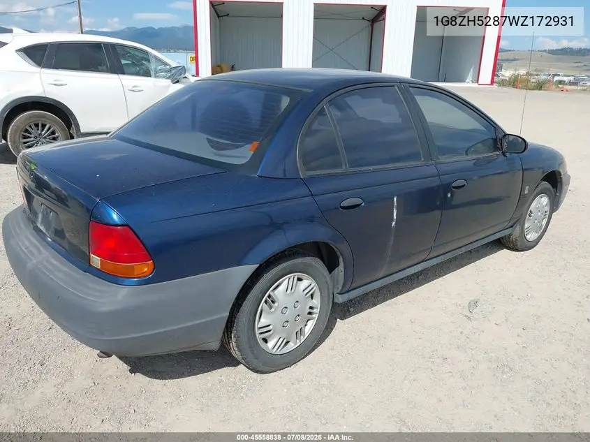 1998 Saturn Sl1 VIN: 1G8ZH5287WZ172931 Lot: 45558838