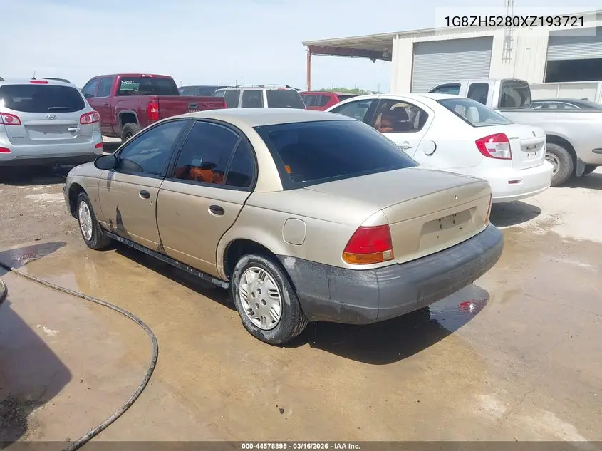 1999 Saturn Sl1 VIN: 1G8ZH5280XZ193721 Lot: 44578895