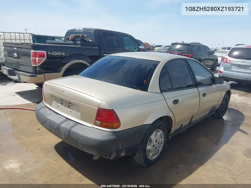 1999 Saturn Sl1 VIN: 1G8ZH5280XZ193721 Lot: 44578895