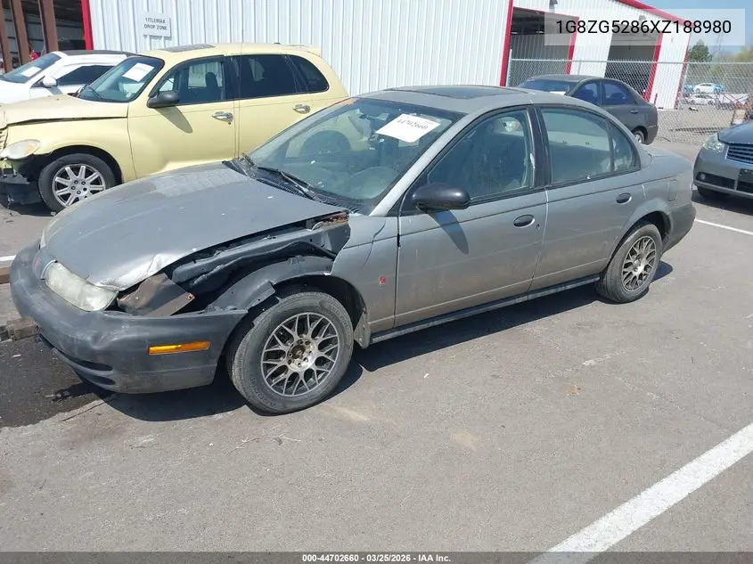 1999 Saturn Sl1 VIN: 1G8ZG5286XZ188980 Lot: 44702660