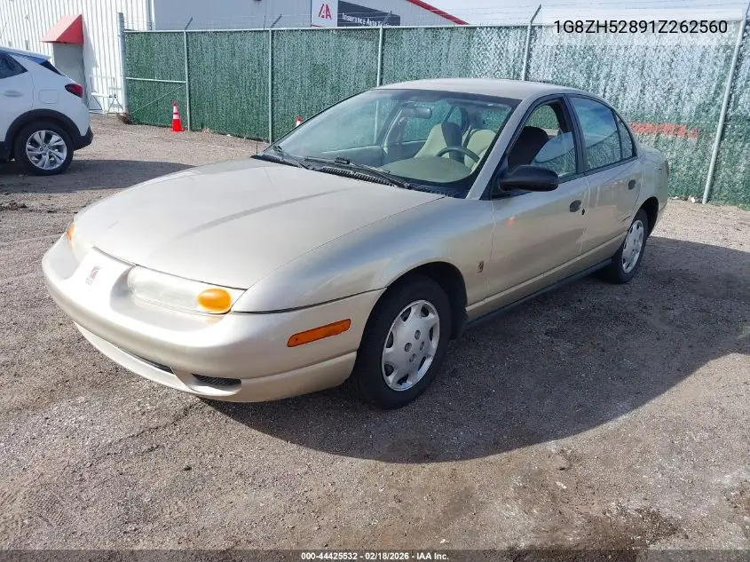 2001 Saturn Sl1 VIN: 1G8ZH52891Z262560 Lot: 44425532