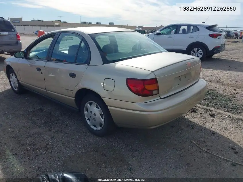 2001 Saturn Sl1 VIN: 1G8ZH52891Z262560 Lot: 44425532