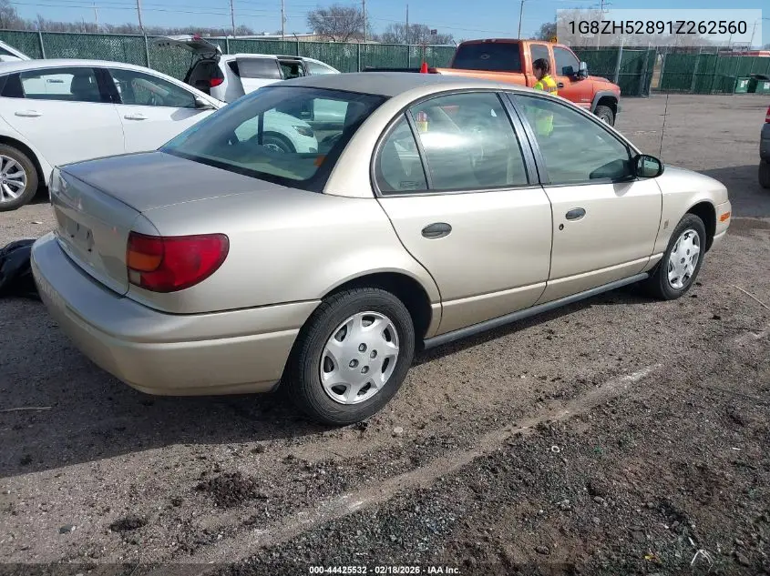 2001 Saturn Sl1 VIN: 1G8ZH52891Z262560 Lot: 44425532