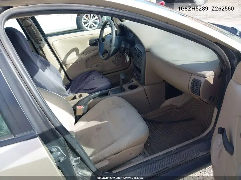 2001 Saturn Sl1 VIN: 1G8ZH52891Z262560 Lot: 44425532