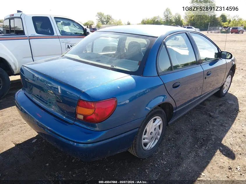 2001 Saturn Sl VIN: 1G8ZF52891Z314596 Lot: 45047668