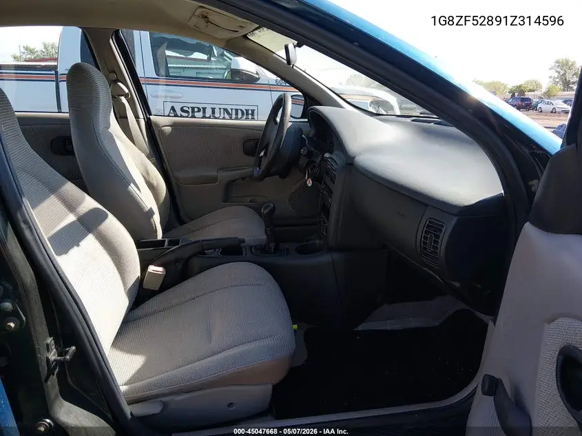 2001 Saturn Sl VIN: 1G8ZF52891Z314596 Lot: 45047668