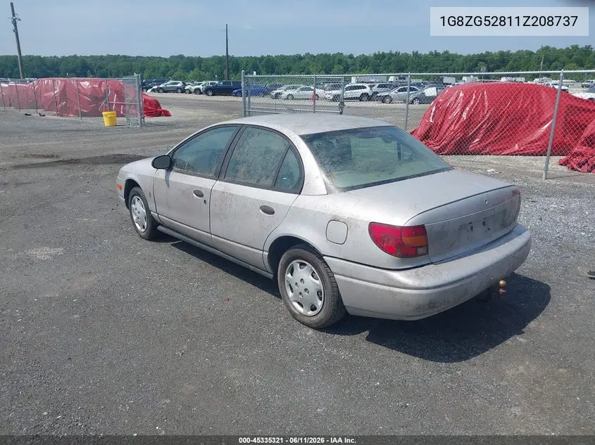 2001 Saturn Sl1 VIN: 1G8ZG52811Z208737 Lot: 45335321