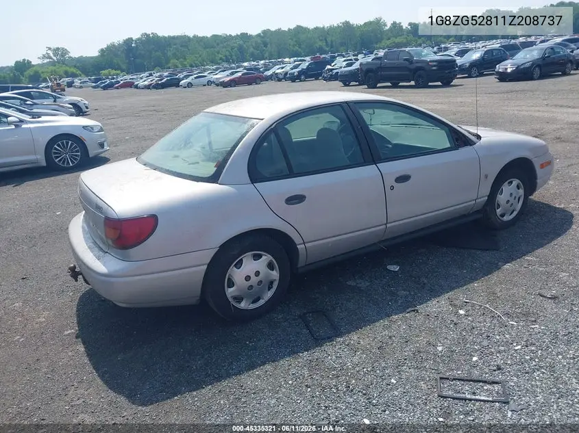 2001 Saturn Sl1 VIN: 1G8ZG52811Z208737 Lot: 45335321