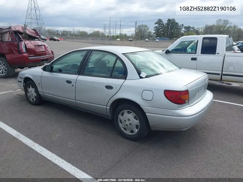 2002 Saturn S-Series Sl1 VIN: 1G8ZH52882Z190106 Lot: 44617966