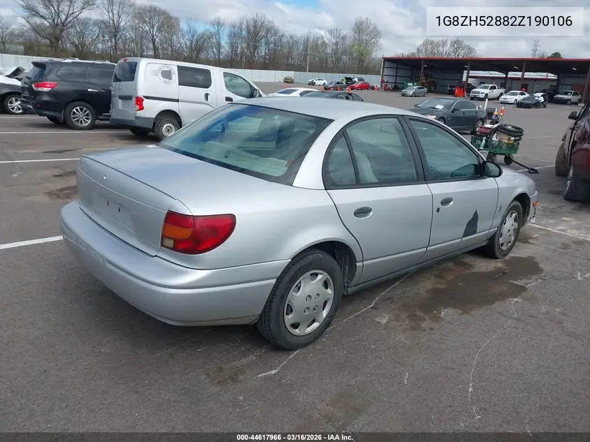 2002 Saturn S-Series Sl1 VIN: 1G8ZH52882Z190106 Lot: 44617966