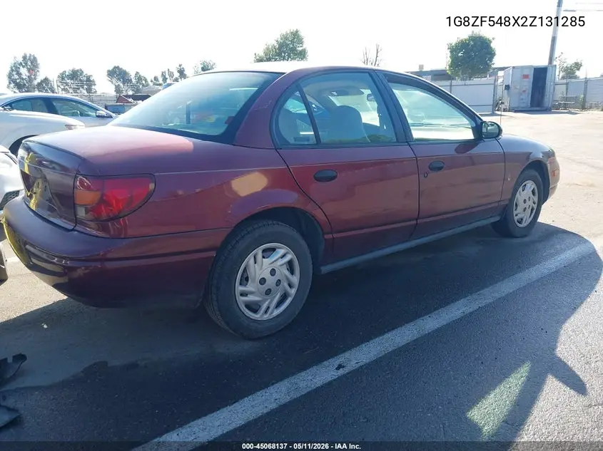 2002 Saturn S-Series Sl VIN: 1G8ZF548X2Z131285 Lot: 45068137